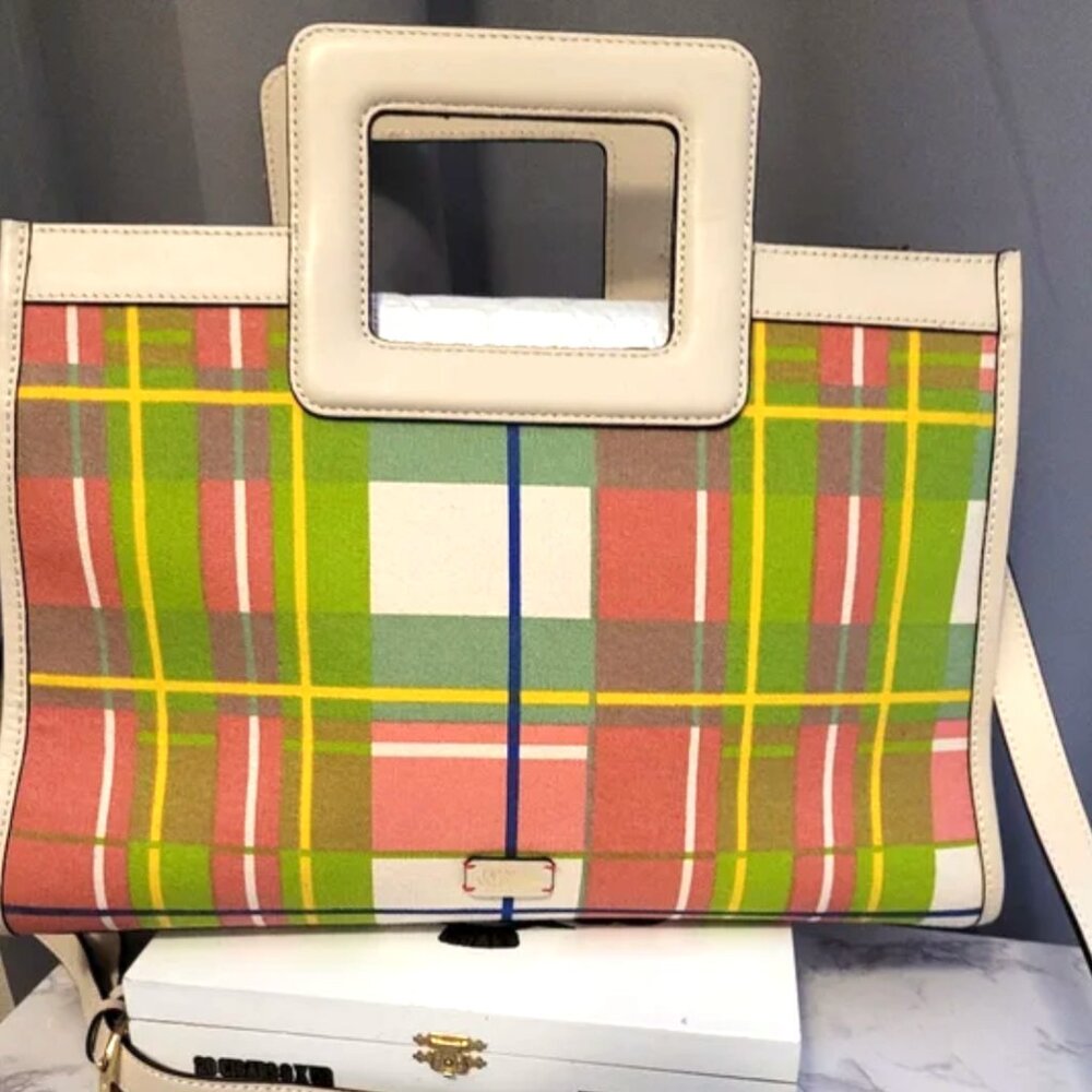 Frances Valentine Plaid Tote